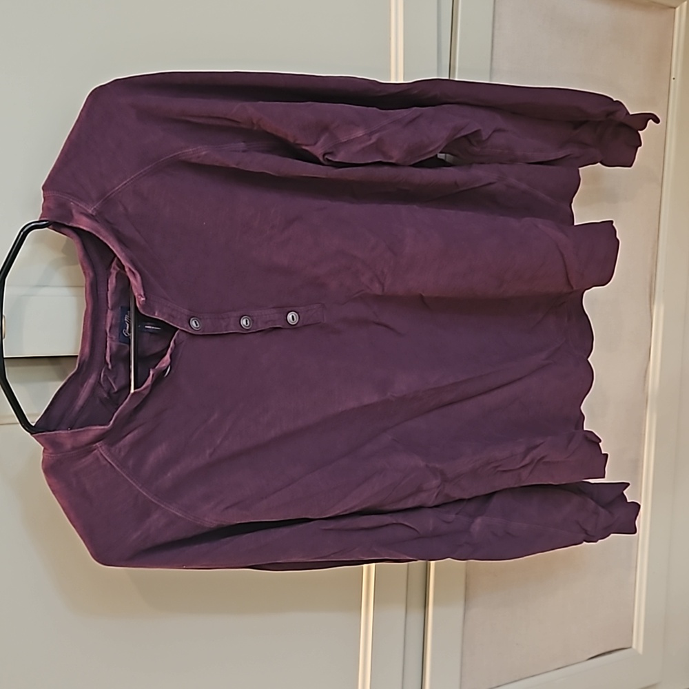 Maroon men's long sleeve t shirt